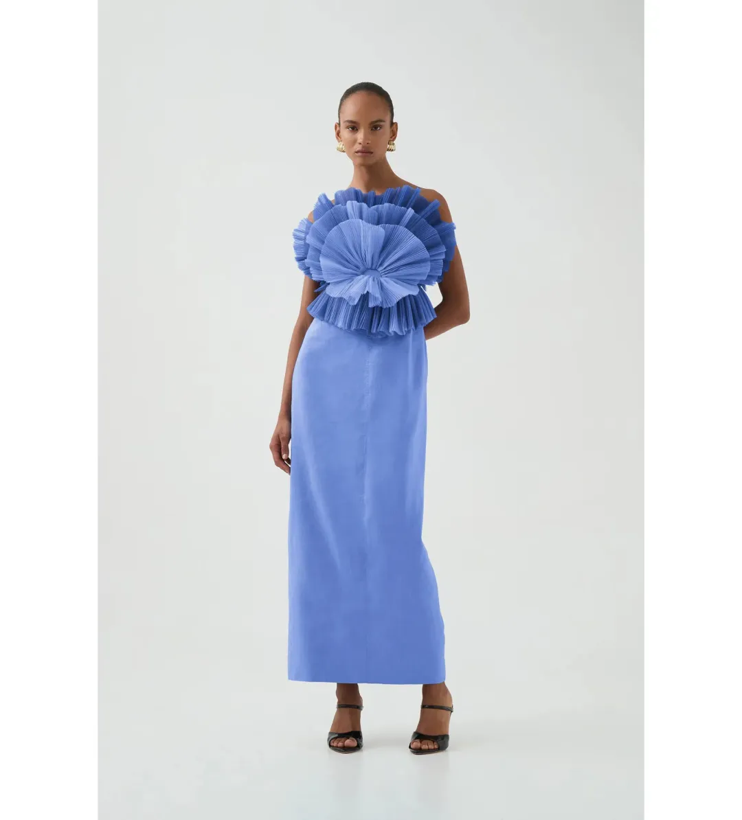 Aje Kira Midi Dress in Ocean Wave Size 8/S for rent on The Volte - main image