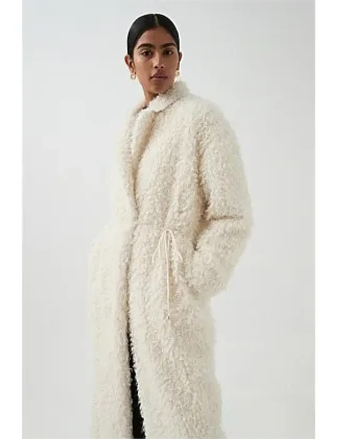 Aje Alpine Coat Ivory for rent on The Volte - main image