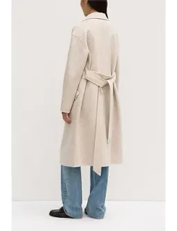 Assembly Label Sadie Single Breasted Wool Coat Oat Marle Size 10/M for rent on The Volte - image 9