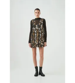 Aje Sienna Mini Dress Animal Print Size 6/XS for rent on The Volte - image 1