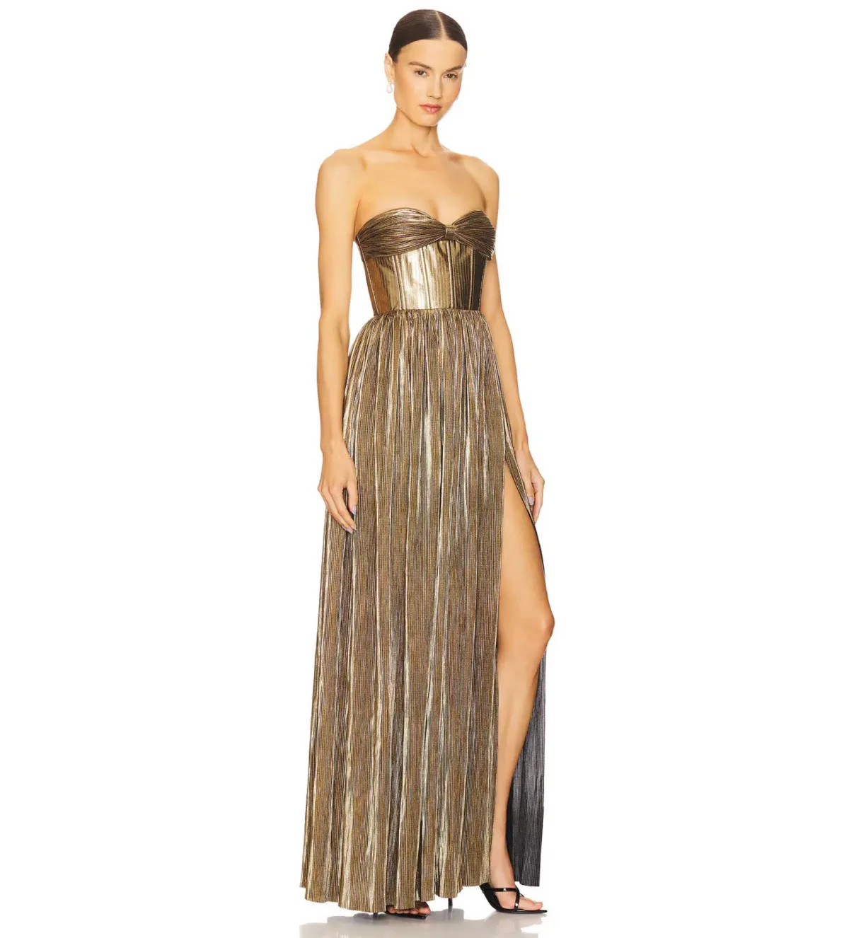 Bronx and Banco Florence Strapless Gown Gold Size XS/AU 6 - Image 2