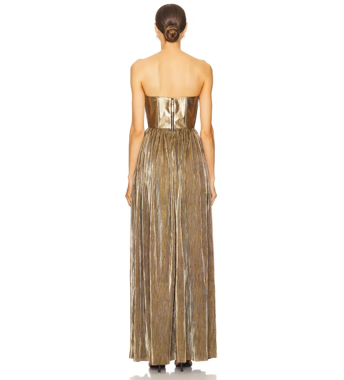 Bronx and Banco Florence Strapless Gown Gold Size XS/AU 6 - Image 4