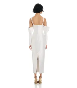 Eliya the Label Annalise Midi Dress in White Size S / AU 8 for rent on The Volte - image 5