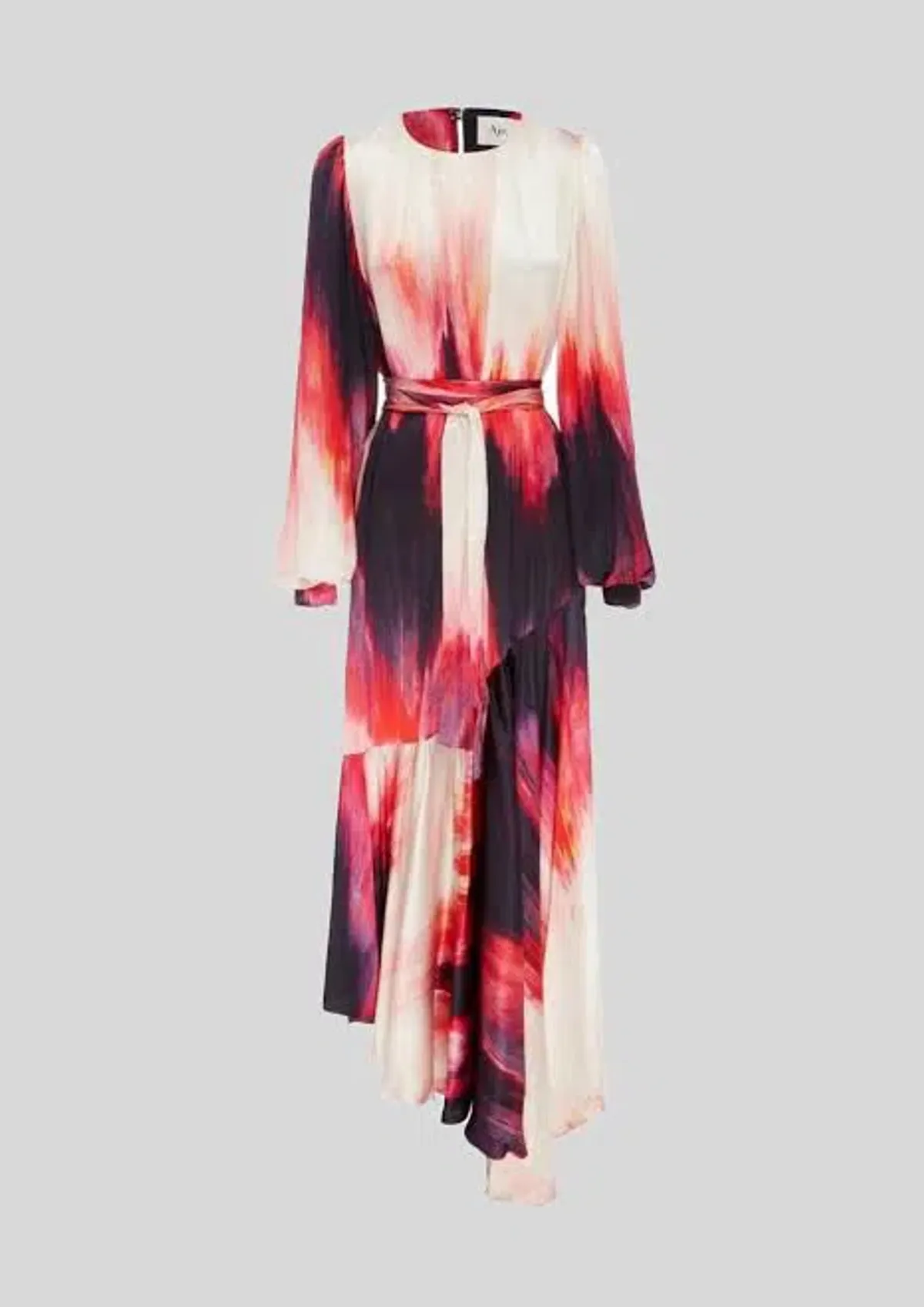 AJE Helena Silk Dye Maxi Dress In Miami Dye Size M/ AU 10 - Image 3