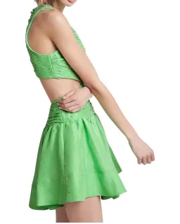 Aje Introspect Cut Out Mini Dress Green Size AU 16 for rent on The Volte - image 3