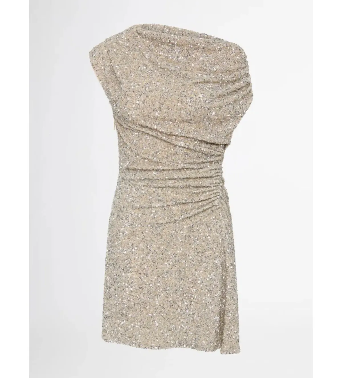 Sheike Glimmer Mini Dress Silver Size AU 14 - Image 4