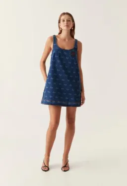 Aje Ratio Logo Mini Blue Dress Size AU 8 for rent on The Volte - image 1