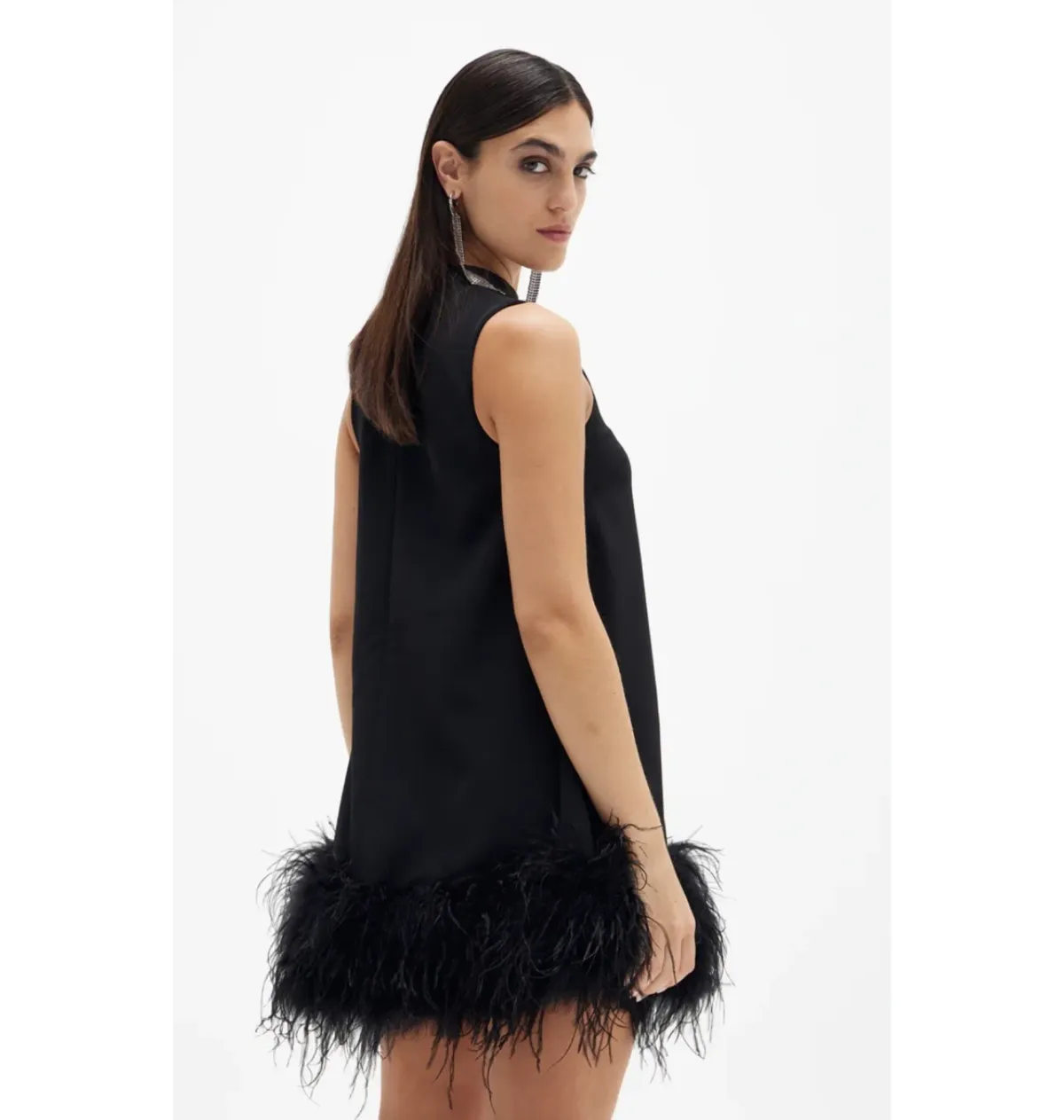 Rachel Gilbert Linc Mini Dress Black Size 10 - Image 2