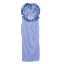Aje Kira Midi Dress Blue Size 10 for rent on The Volte - image 4