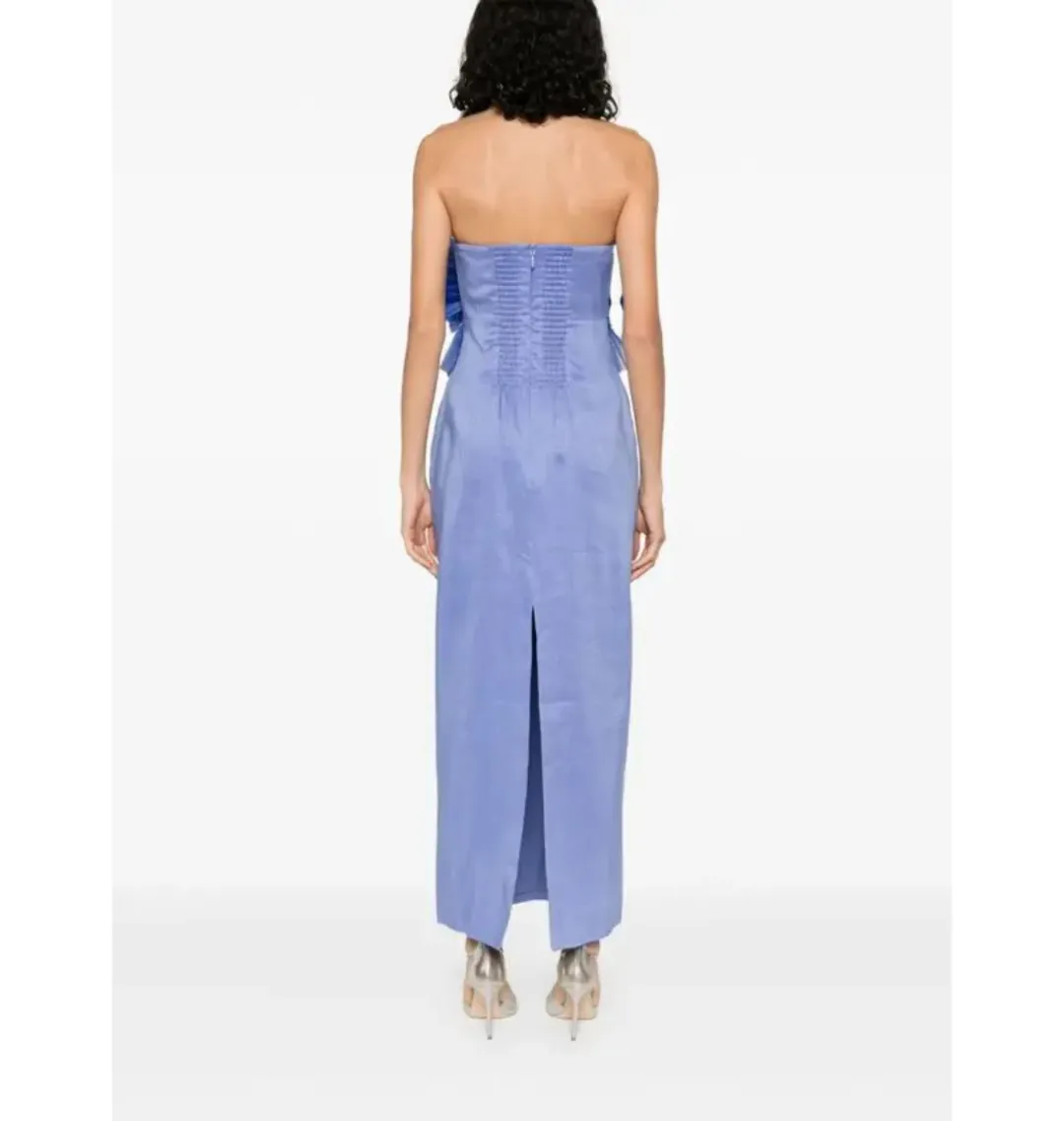 Aje Kira Midi Dress Blue Size 10 for rent on The Volte - main image