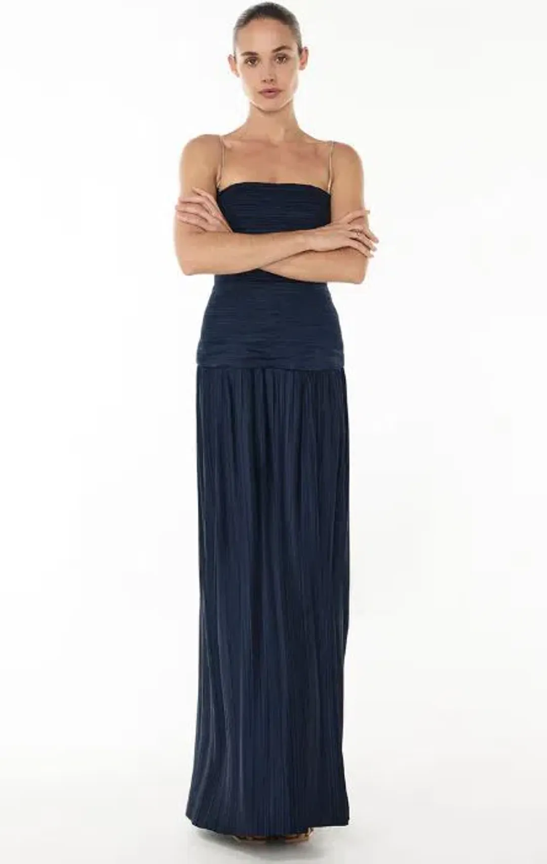 Manning Cartell Royal Debut Dress in Navy Size 12 for rent on The Volte - main image