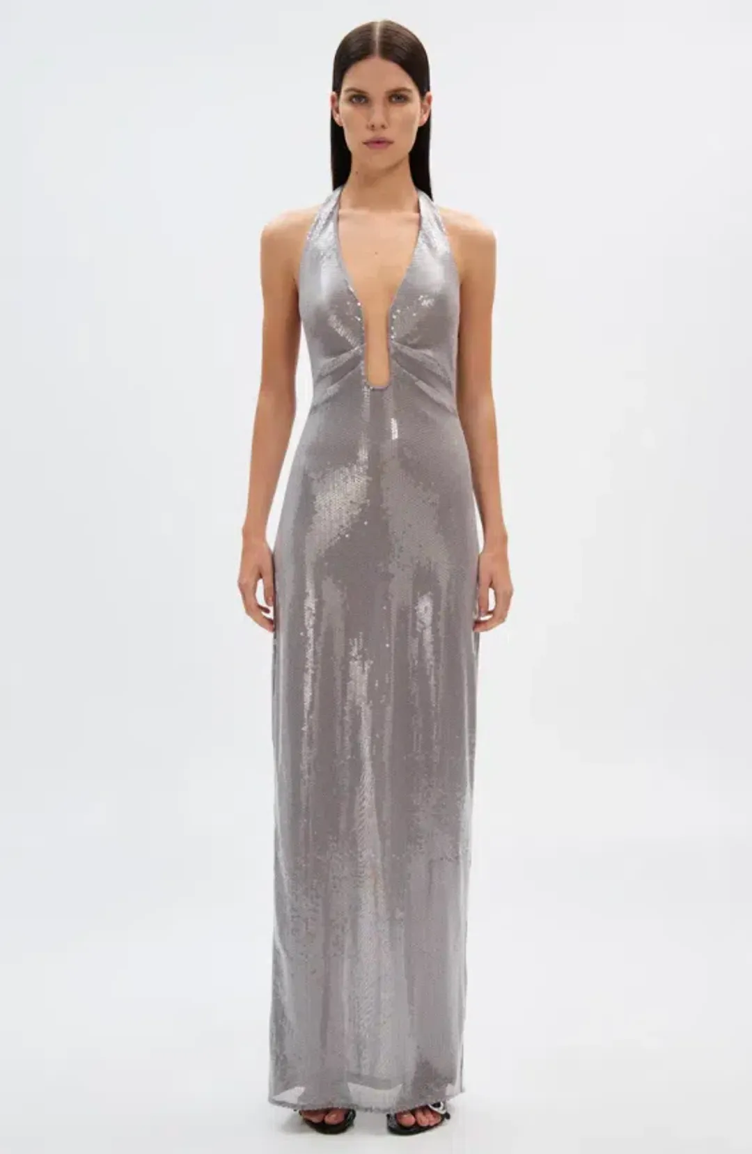 Misha Alusia Sequin Maxi Dress Size 8 for rent on The Volte - main image