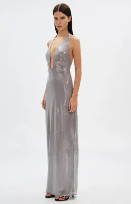 Misha Alusia Sequin Maxi Dress Size 8 for rent on The Volte - image 2