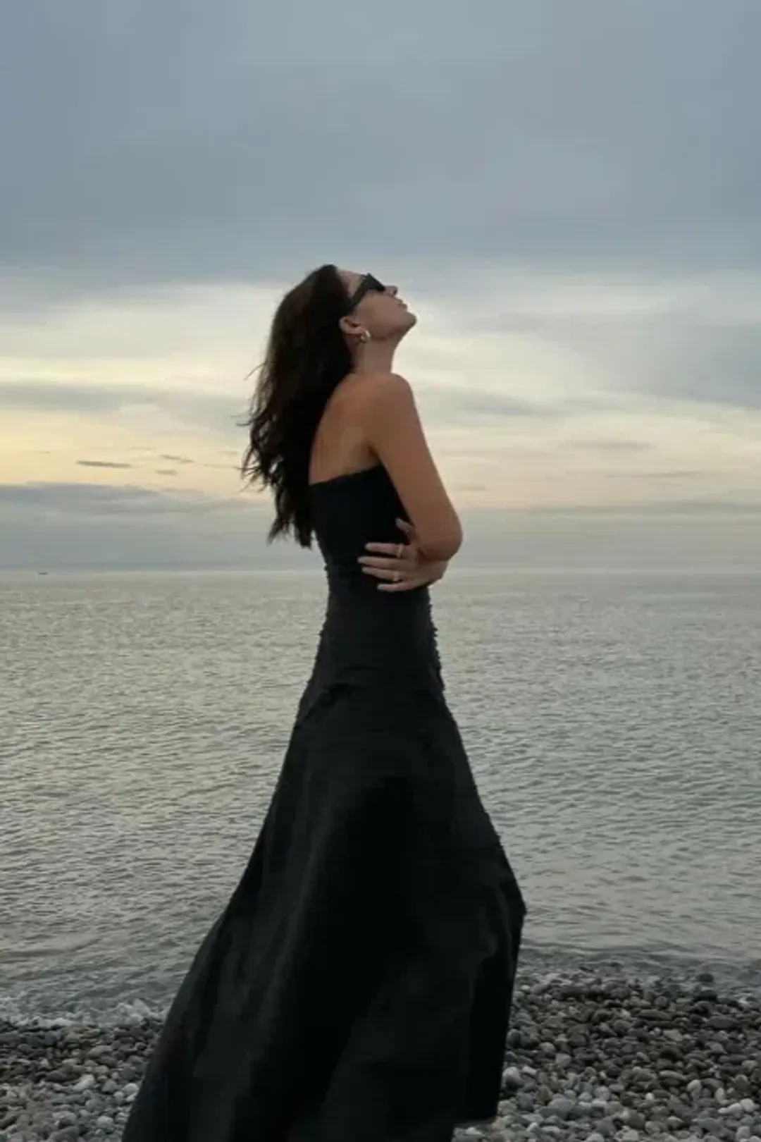 Aje Soundscape Maxi Dress Black Size 8 for rent on The Volte - main image