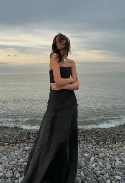 Aje Soundscape Maxi Dress Black Size 8 for rent on The Volte - image 4