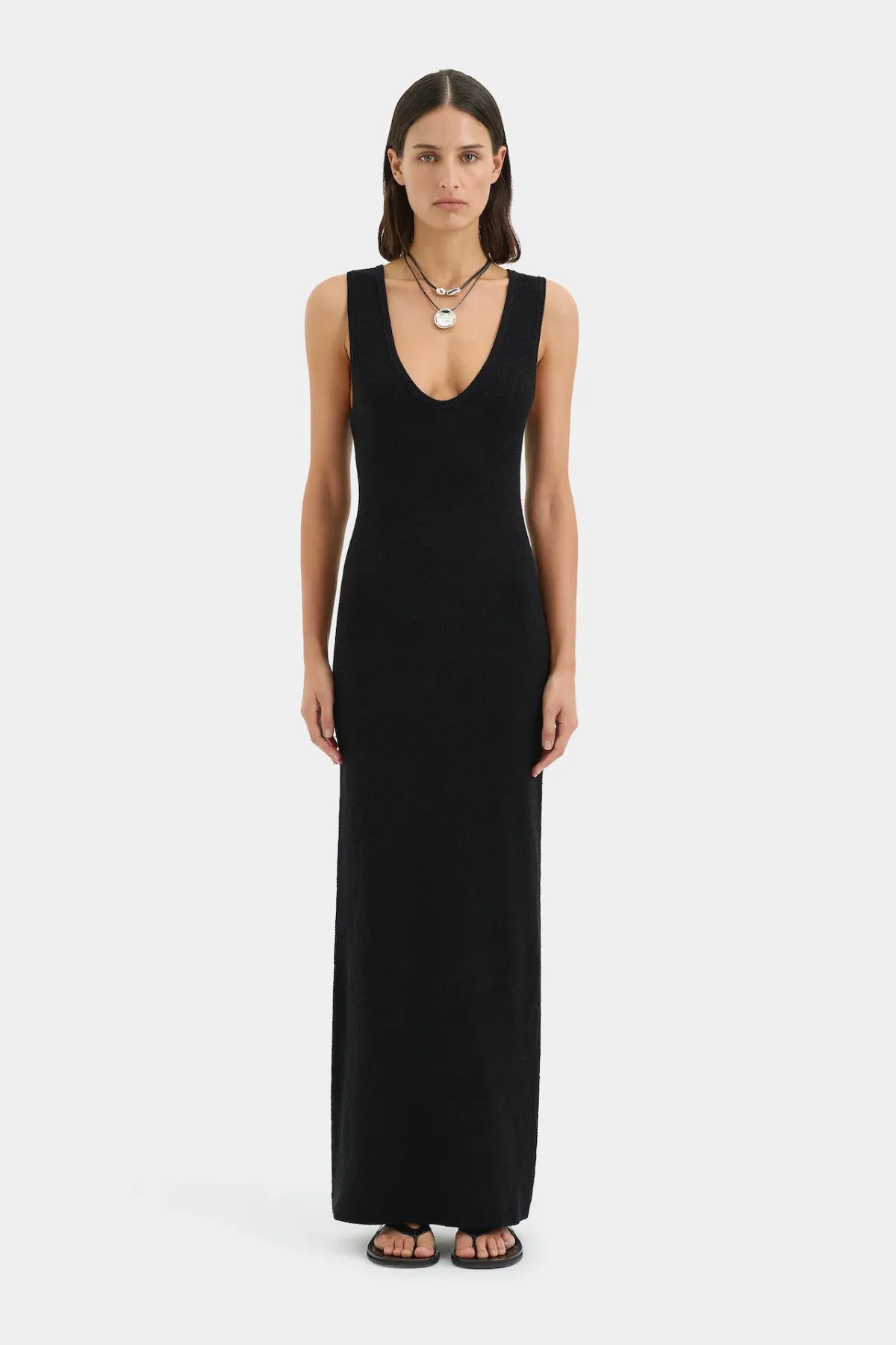 Sir the Label Chiara Scoop Neck Maxi Dress Black Size 2 / AU 10 - Image 2