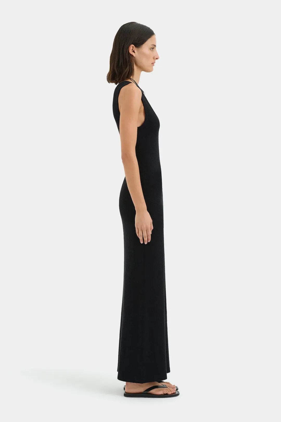 Sir the Label Chiara Scoop Neck Maxi Dress Black Size 2 / AU 10 for rent on The Volte - main image