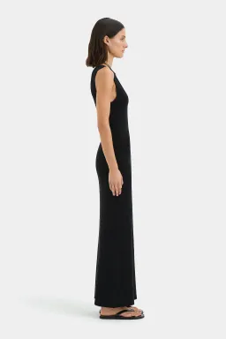 Sir the Label Chiara Scoop Neck Maxi Dress Black Size 2 / AU 10 for rent on The Volte - image 4