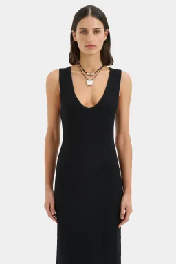 Sir the Label Chiara Scoop Neck Maxi Dress Black Size 2 / AU 10 for rent on The Volte - image 5