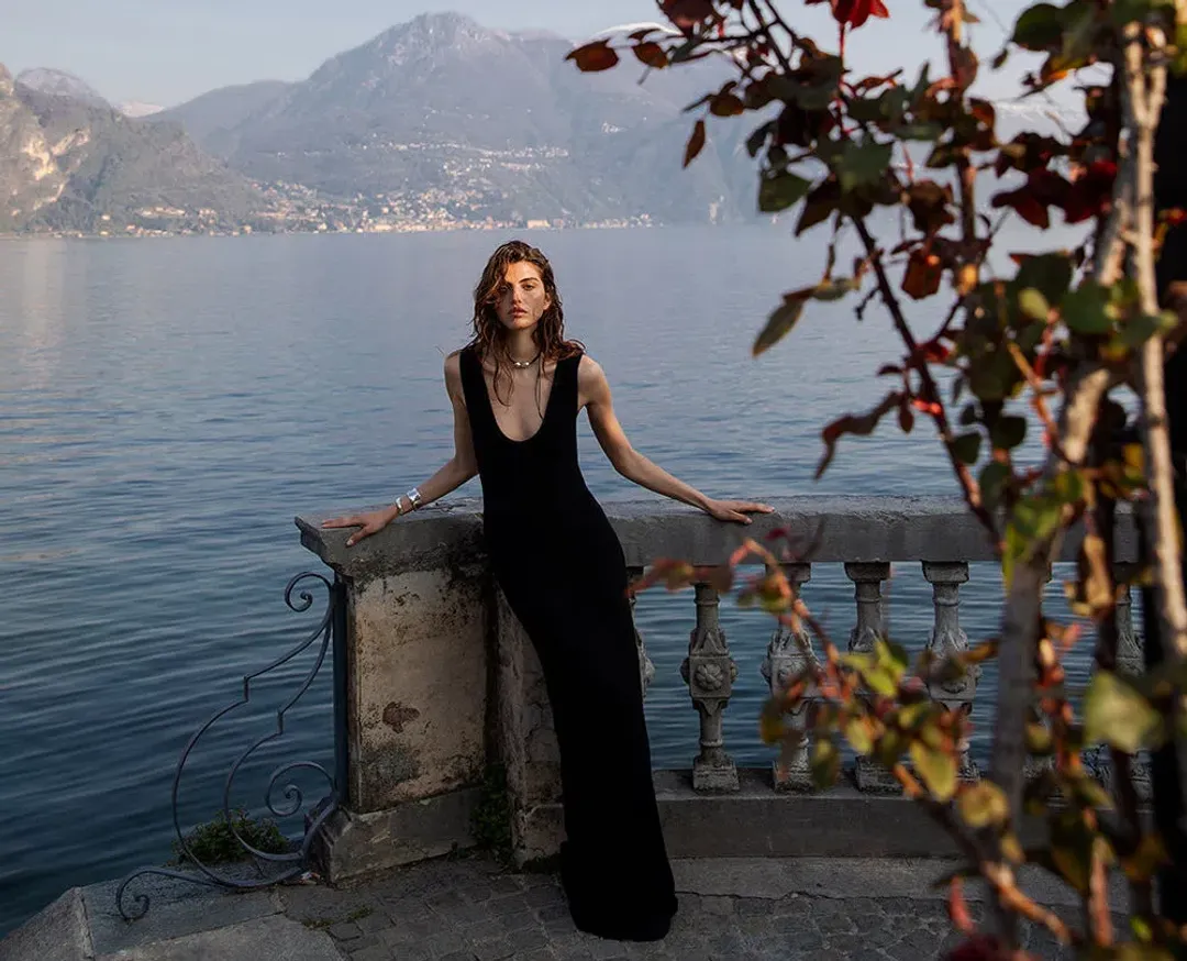 Sir the Label Chiara Scoop Neck Maxi Dress Black Size 2 / AU 10 for rent on The Volte - main image