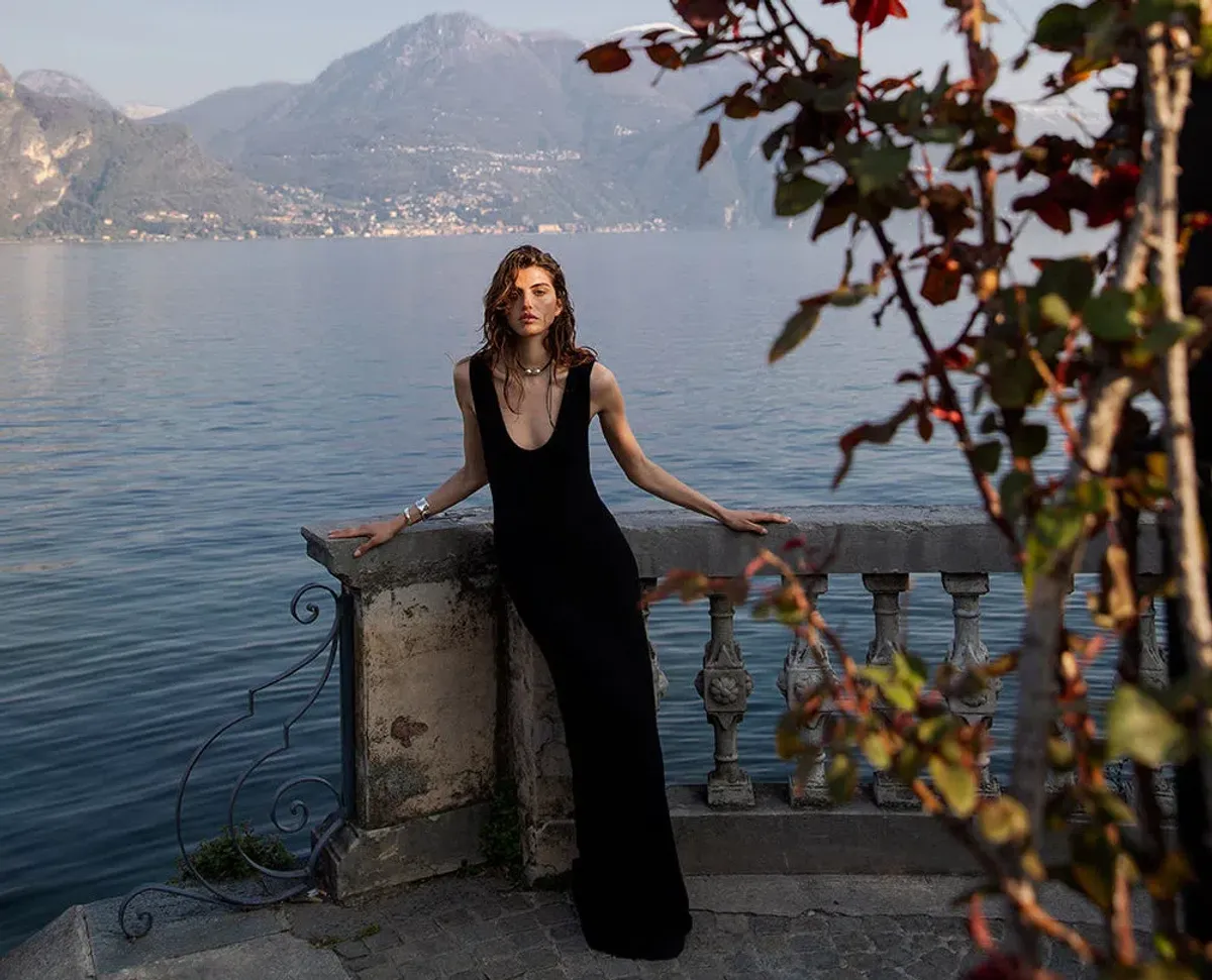 Sir the Label Chiara Scoop Neck Maxi Dress Black Size 2 / AU 10 for rent on The Volte - main image