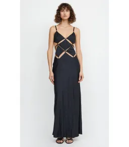 Bec & Bridge Diamond Cut Out Dress Black Size AU 12 for rent on The Volte - image 1