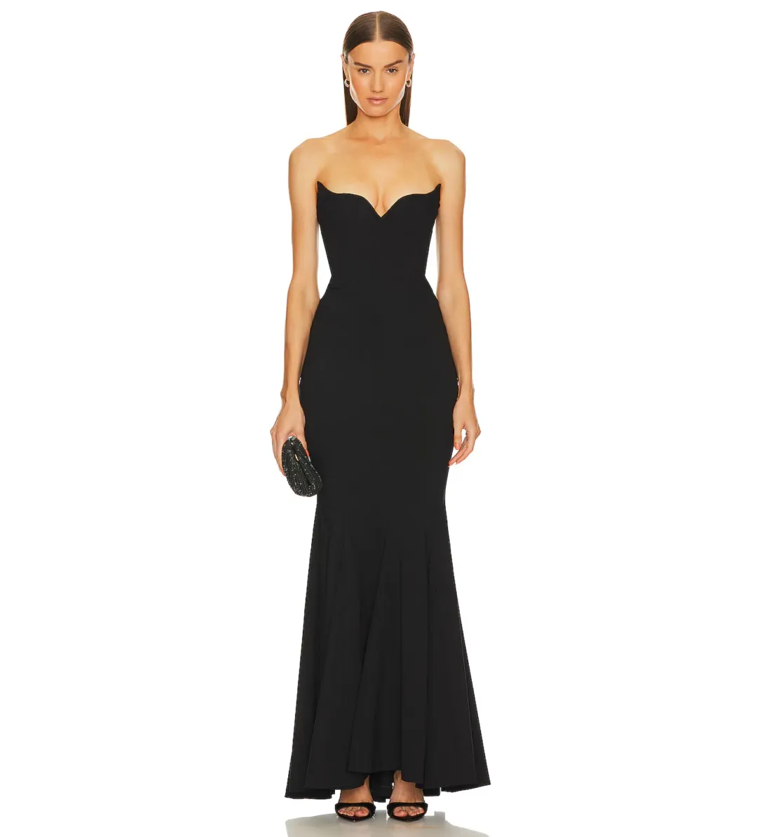 Michael Costello Billie Gown in Black Size M / AU 10 for rent on The Volte - main image