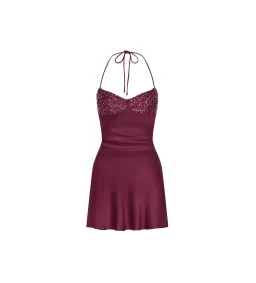 I Am Delilah Berry Jade Mini Dress In Red Size M/ AU 10 for rent on The Volte - image 6