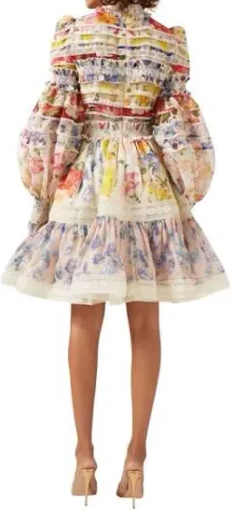 Zimmermann Dress Wonderland Smocked Mini Size AU 14 for rent on The Volte - image 2