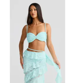 Melani The Label Ahria x Joa Maxi Set in Aqua Size XS AU 6 for rent on The Volte - image 3