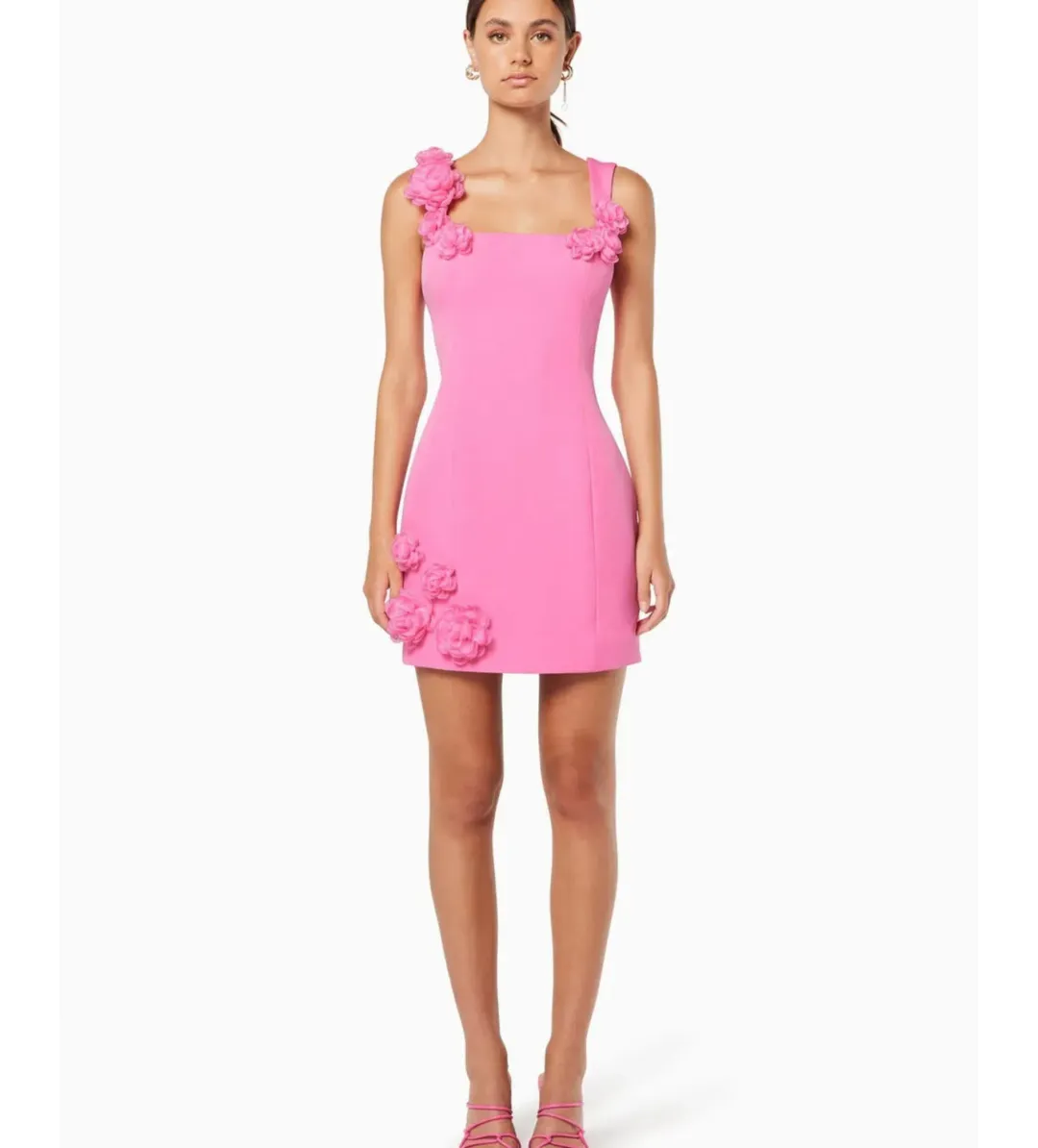 Elliatt Trompe Mini Dress Pink Size 6 for rent on The Volte - main image