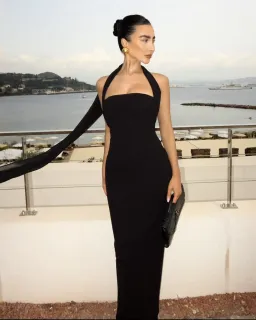 Love Nookie Zephyr Gown Maxi Black Size AU 8 for rent on The Volte - image 2