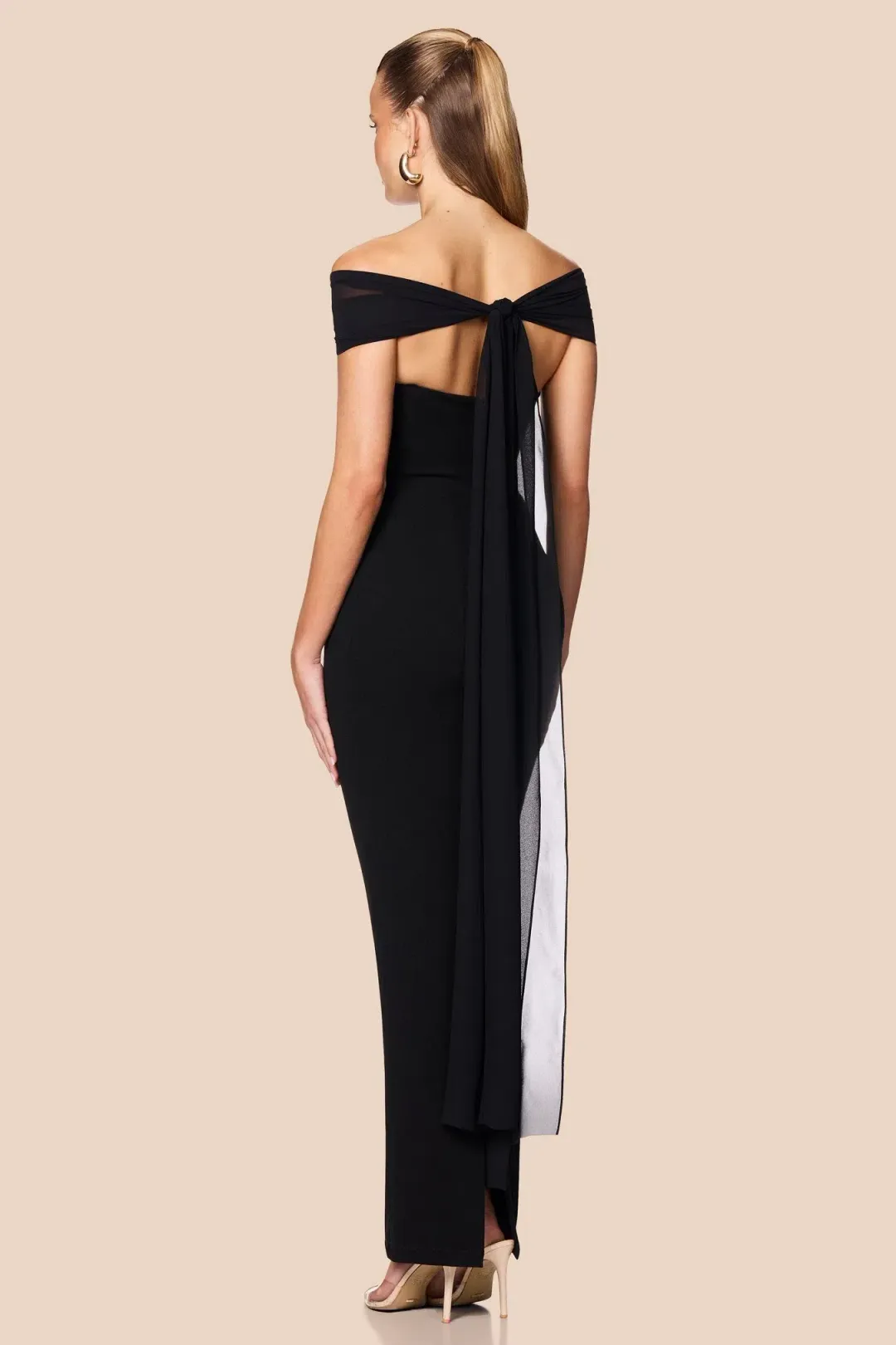 Love Nookie Zephyr Gown Maxi Black Size AU 8 for rent on The Volte - main image