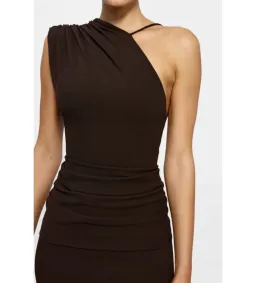 Effie Kats Greer Gown Brown Size 6 for rent on The Volte - image 5