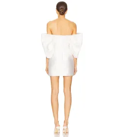 Solace London The Elina Mini Dress Cream Size AU 12 for rent on The Volte - image 3