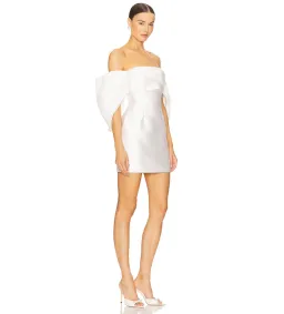 Solace London The Elina Mini Dress Cream Size AU 12 for rent on The Volte - image 2