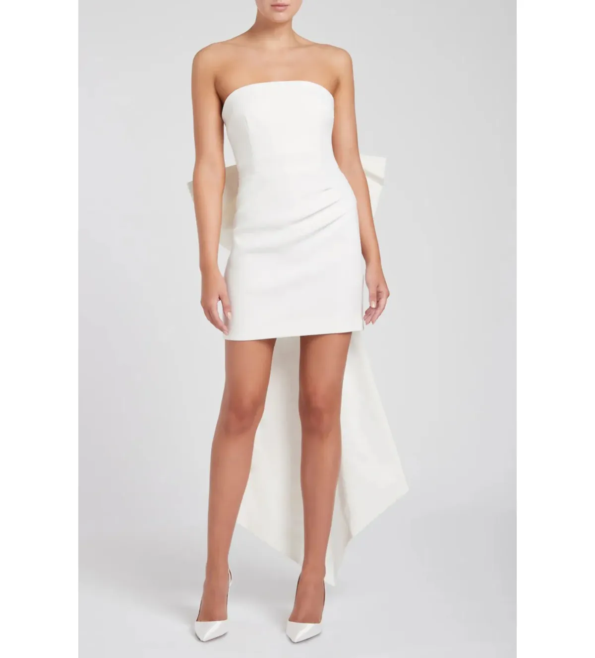 Rebecca Vallance Daphne Mini Dress Ivory Size AU 8 - Image 1