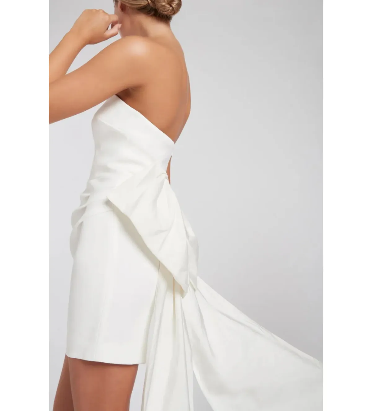 Rebecca Vallance Daphne Mini Dress Ivory Size AU 8 - Image 3