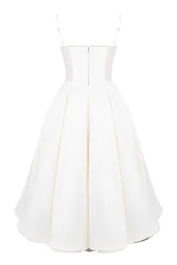 House of CB Mademoiselle White Tull Midi Dress Size AU 6 for rent on The Volte - image 14