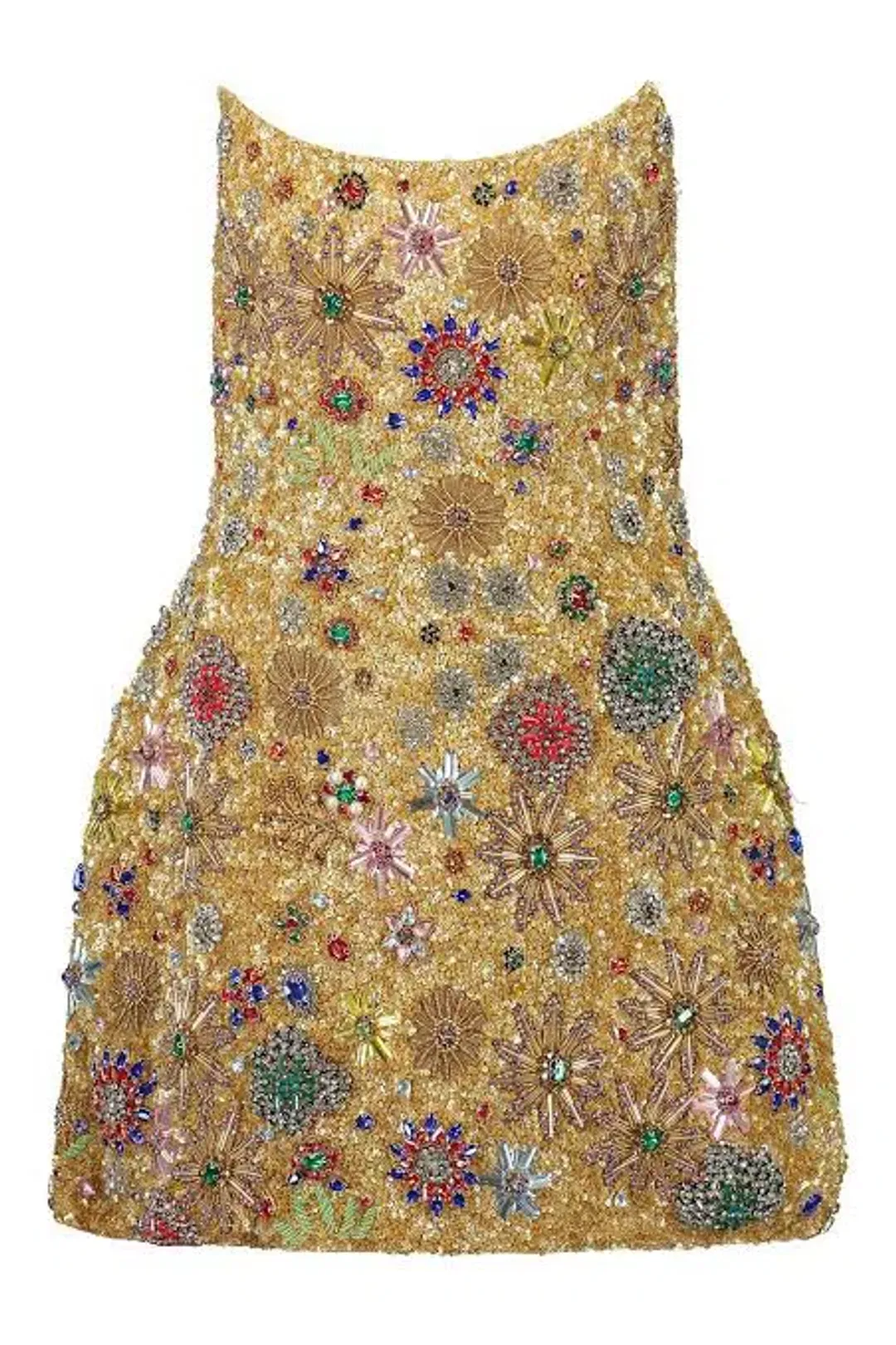 Rachel Gilbert Francesca Mini Dress Gold Size AU 8 for rent on The Volte - main image