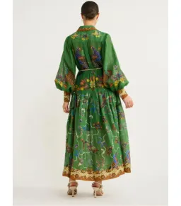 Alemais Birdie Shirtdress Jade Green Size AU 14 for rent on The Volte - image 3