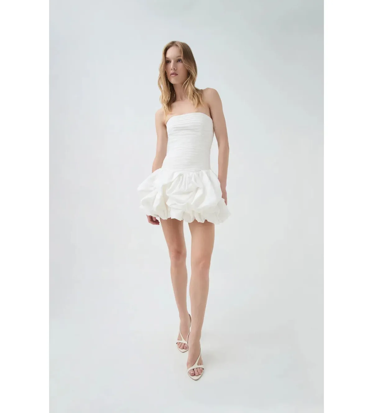 Aje Violette Bubble Mini White Size 8 - Image 1