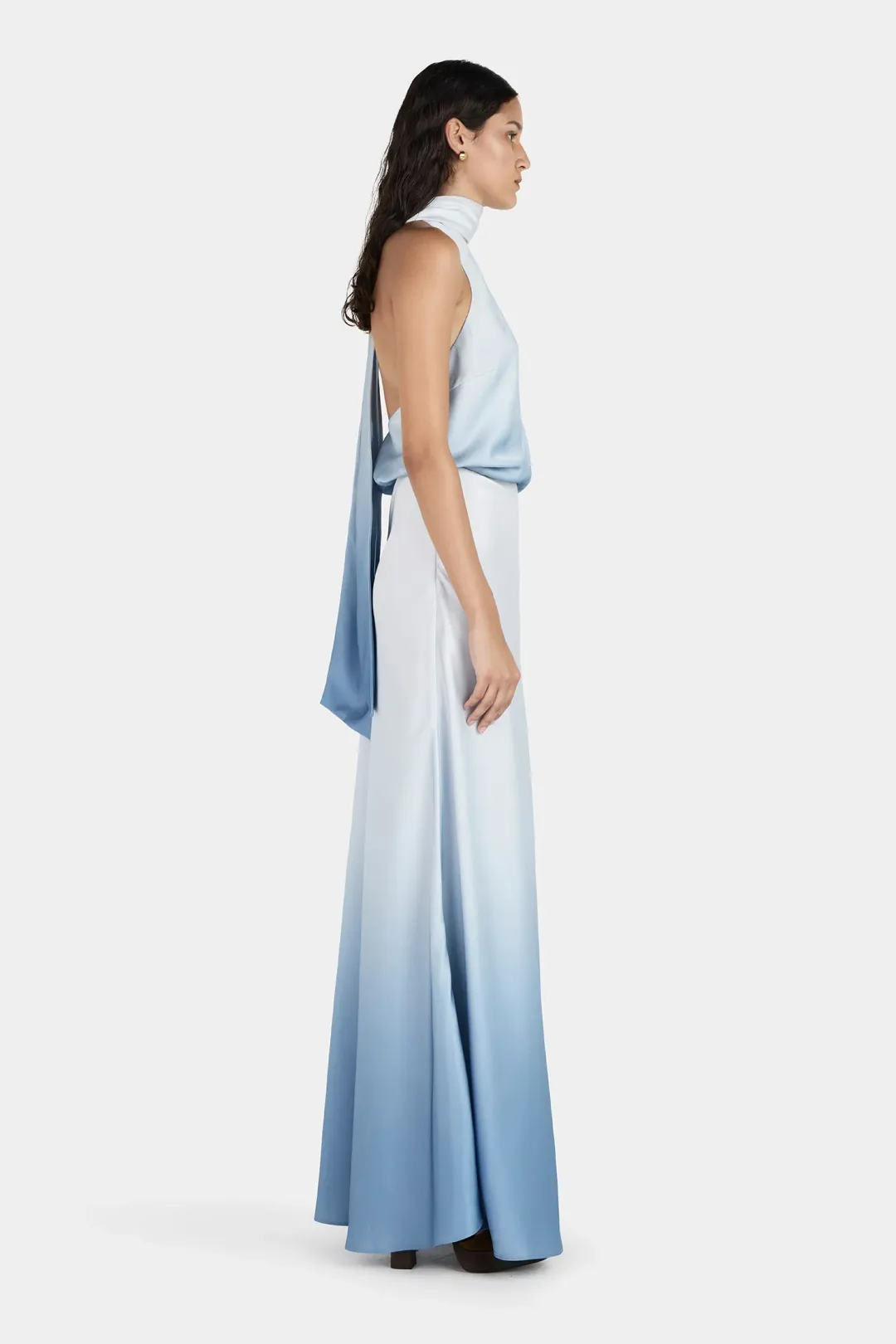 Hansen and Gretel Harper Halter Top Ocean Spray Size AU 12 for rent on The Volte - main image