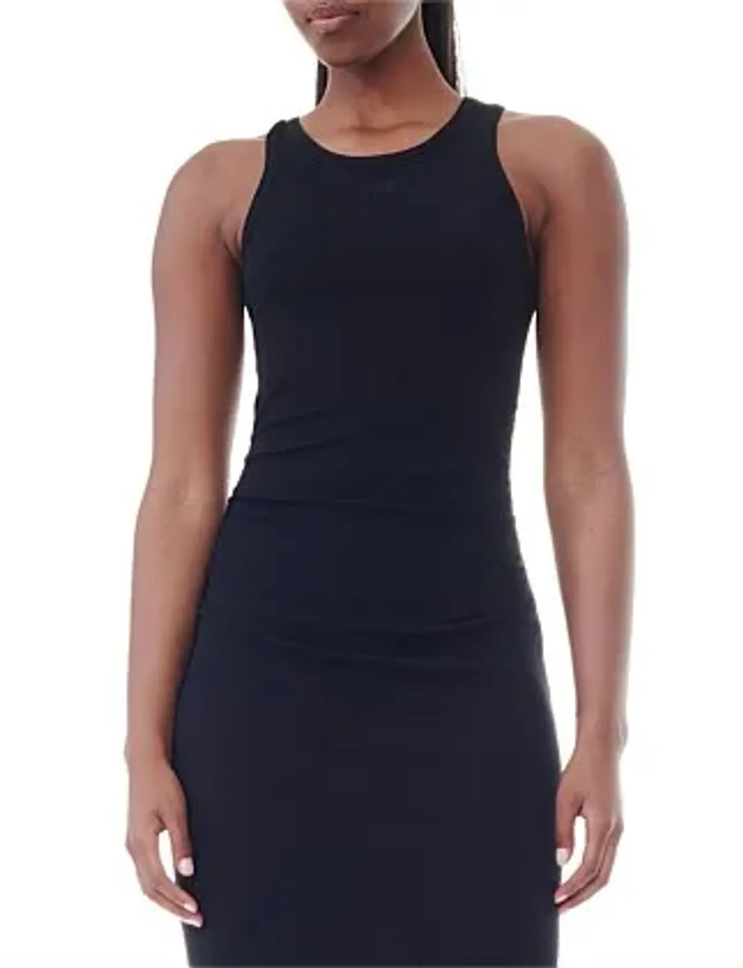 Ganni Soft Cotton Rib Tank Top Maxi Dress Size 8/S for rent on The Volte - main image