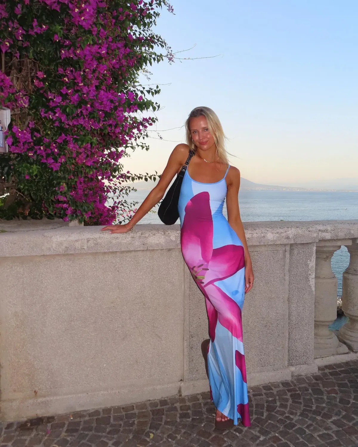 With Harper Lu Slip Sky Maxi Dress Sky Lily Size 6 for rent on The Volte - main image
