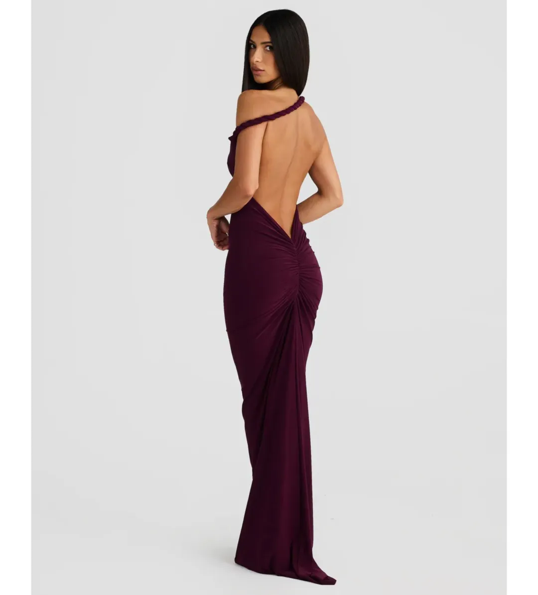 Melani The Label Maia Gown Mulberry Size M AU 10 for rent on The Volte - main image