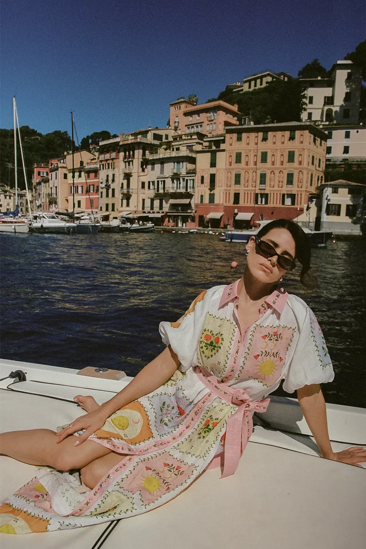 Palm Noosa Marla Dress Siesta Tile Midi Dress Print Size 6 - Image 2