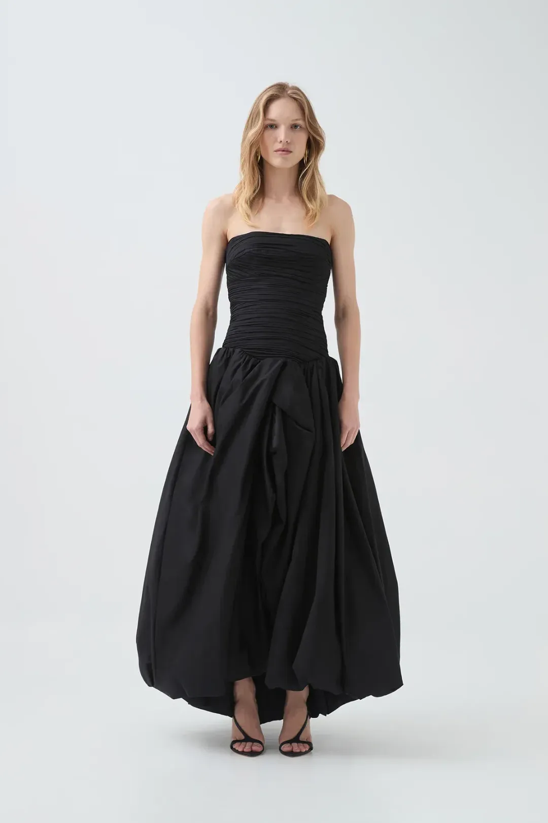 Aje Violette Bubble Hem Maxi Black Size 8 for rent on The Volte - main image