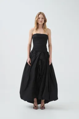 Aje Violette Bubble Hem Maxi Black Size 8 for rent on The Volte - image 3