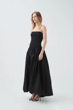 Aje Violette Bubble Hem Maxi Black Size 8 for rent on The Volte - image 2